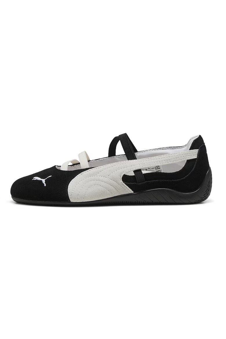 Puma Велурени пантофки Speedcat с лого Бял/Черен