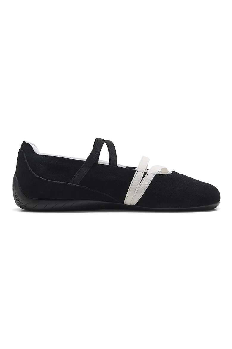 Puma Велурени пантофки Speedcat с лого Бял/Черен