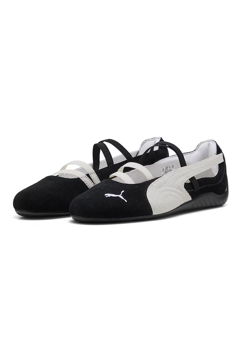 Puma Велурени пантофки Speedcat с лого Бял/Черен