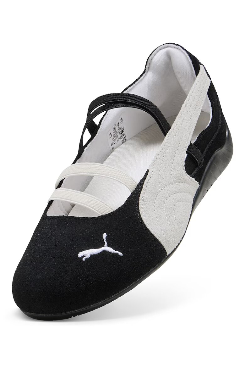 Puma Велурени пантофки Speedcat с лого Бял/Черен