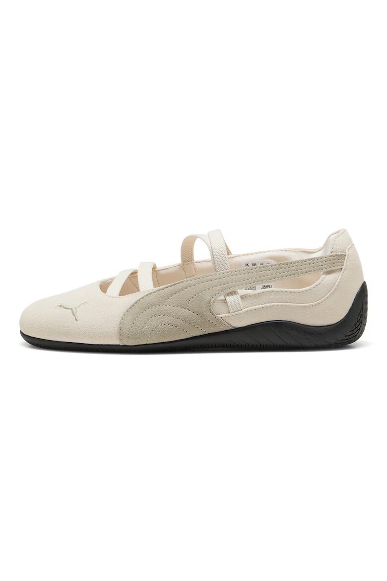 Puma Велурени пантофки Speedcat с лого Мръснобял