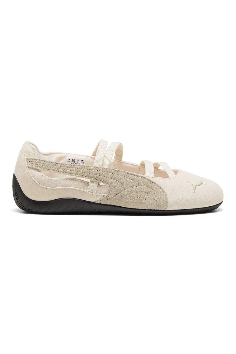 Puma Велурени пантофки Speedcat с лого Мръснобял