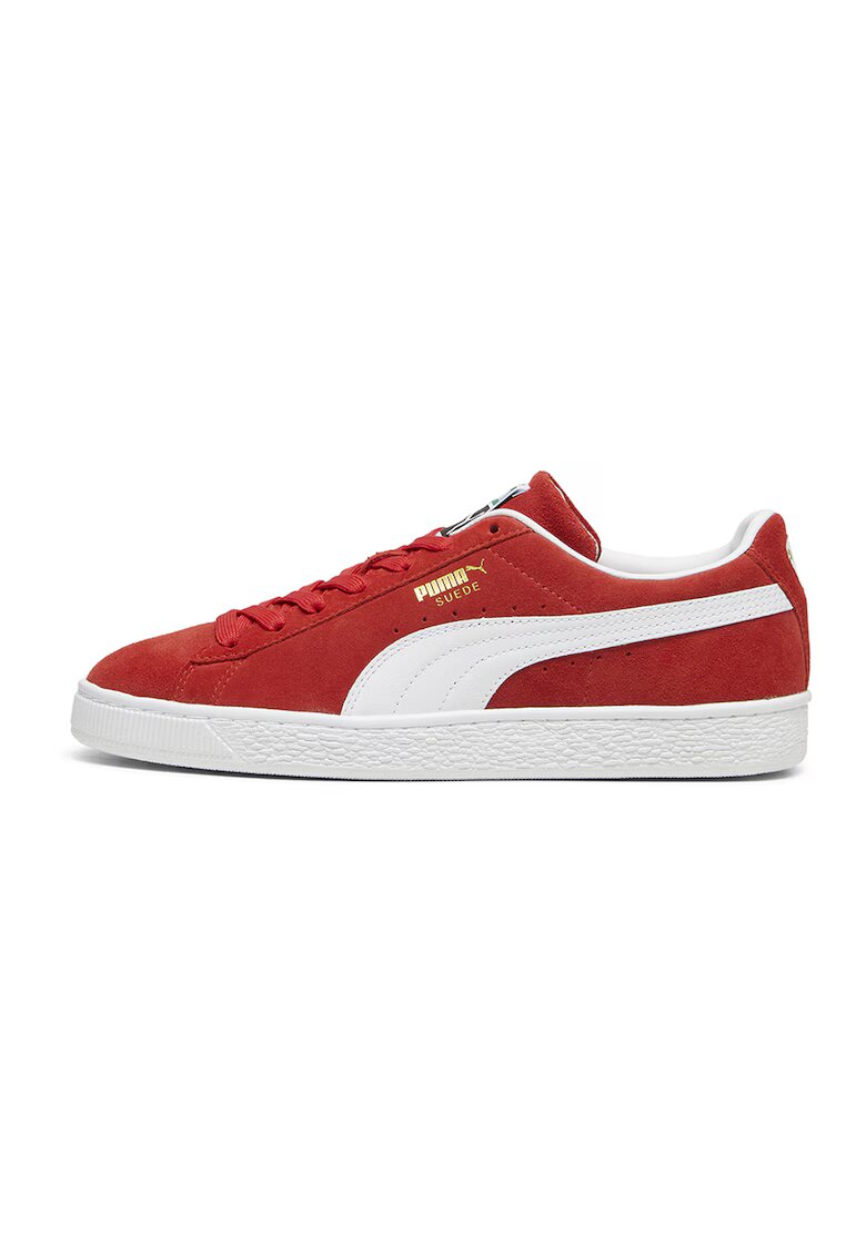 Puma Велурени спортни обувки Classic с еко кожа - Аленочервен