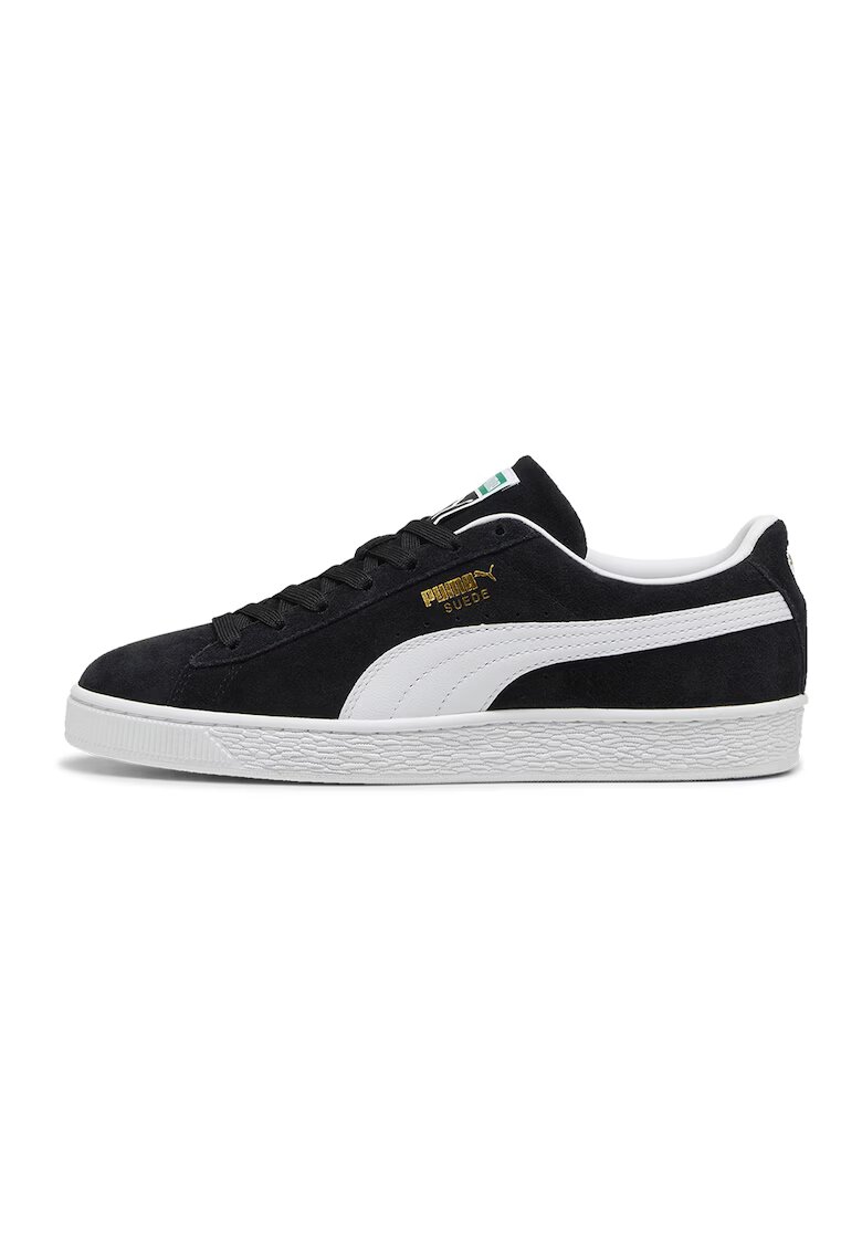 Puma Велурени спортни обувки Classic с еко кожа - Бял/Черен
