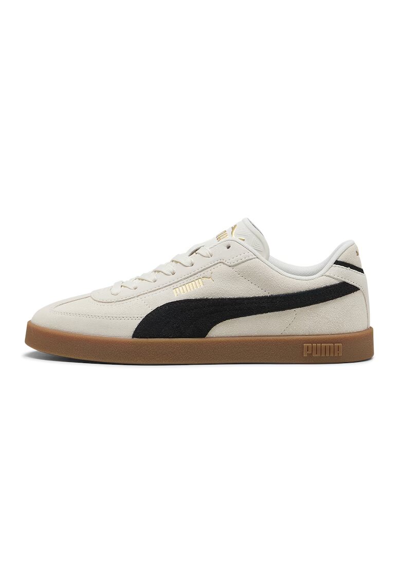 Puma Велурени спортни обувки Club II Era с контрастен детайл - Червен/Бял