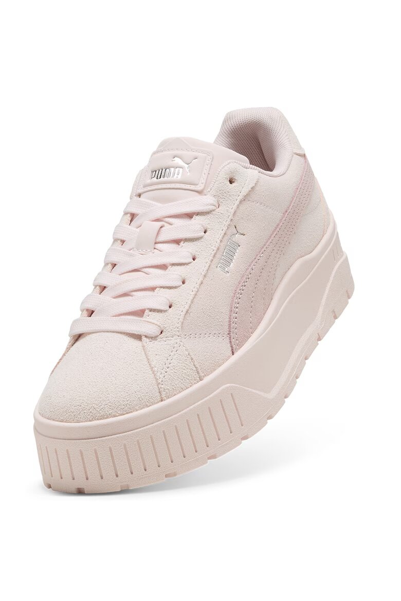 Puma Велурени спортни обувки Karmen II с равна платформа Праскова