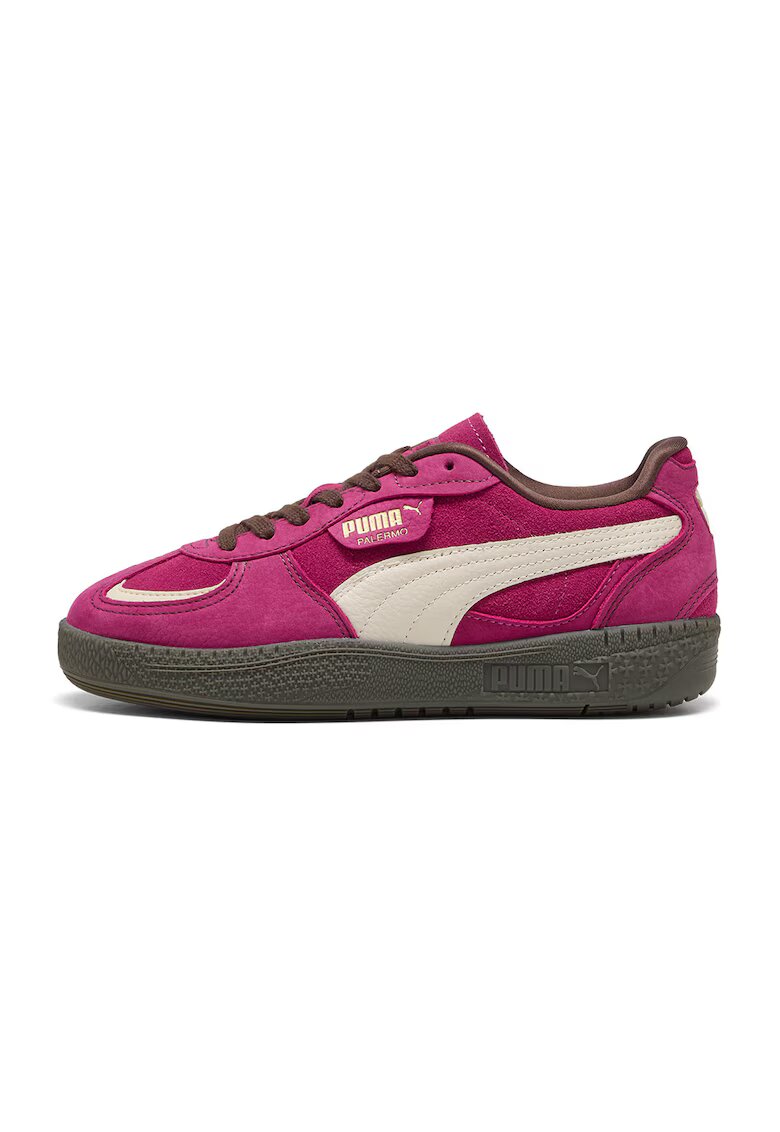 Puma Велурени спортни обувки Palermo Moda - Фуксия/Крем