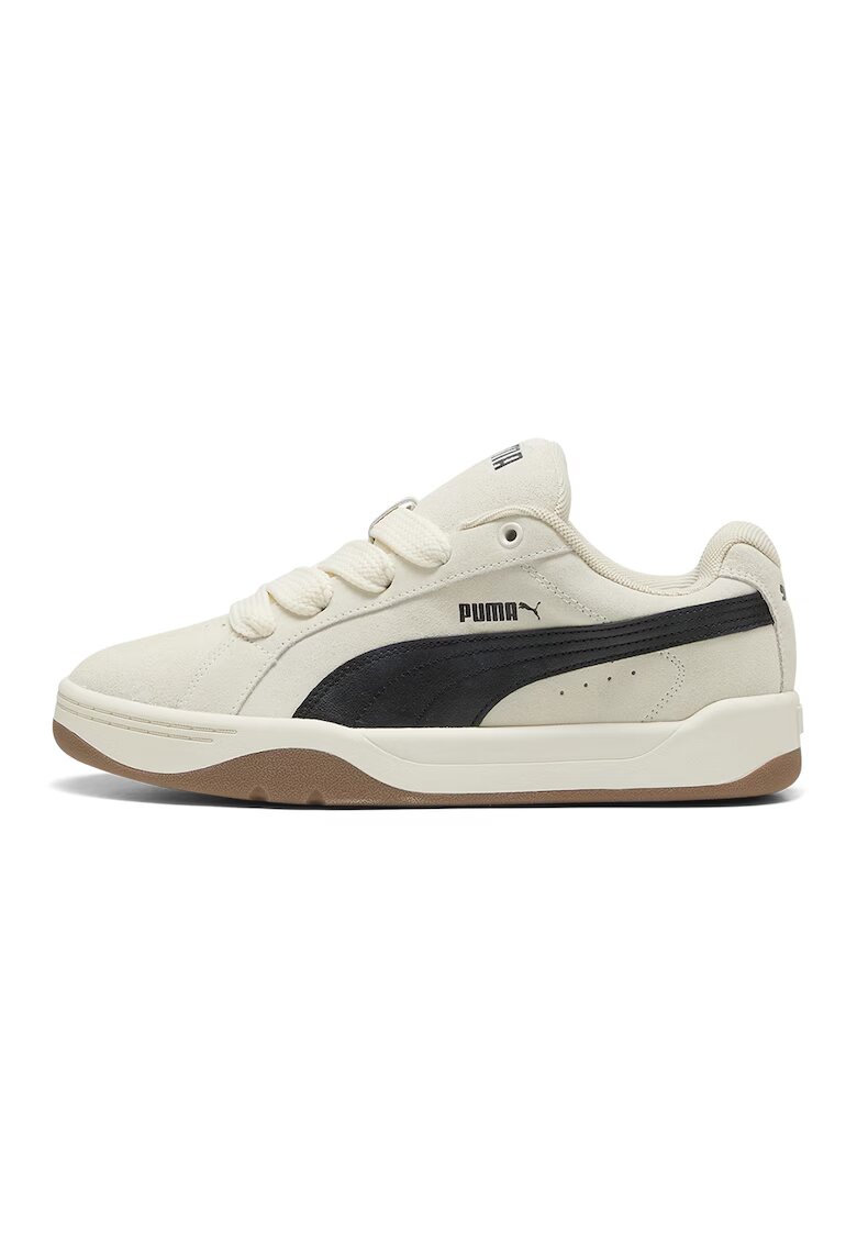 Puma Велурени спортни обувки Park Easy под глезена - Черен/Крем/Светло бежово