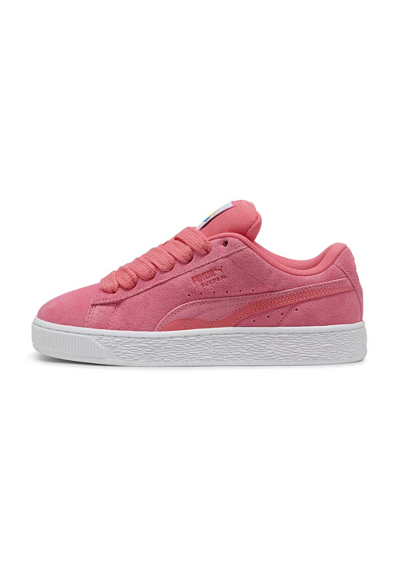 Puma Велурени спортни обувки с кожа
