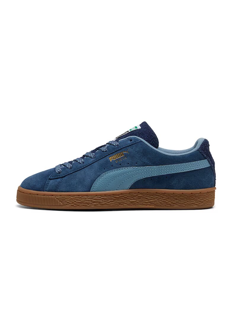 Puma Велурени спортни обувки с връзки - Тъмносин/Лавандула