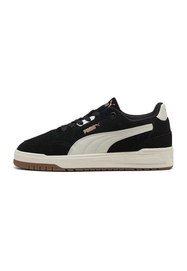 Puma Велурени спортни обувки Shuffle Downtown - Маслинено зелено/Крем