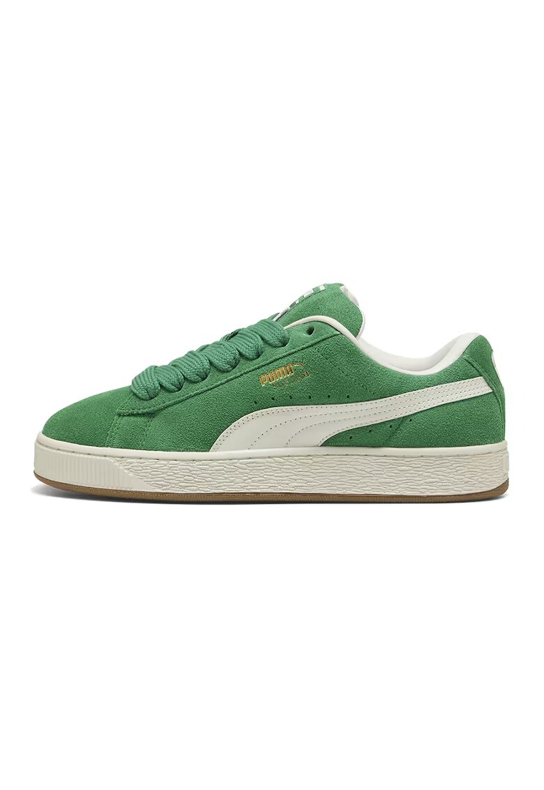 Puma Велурени спортни обувки Suede XL с допълнителни връзки - Зелен
