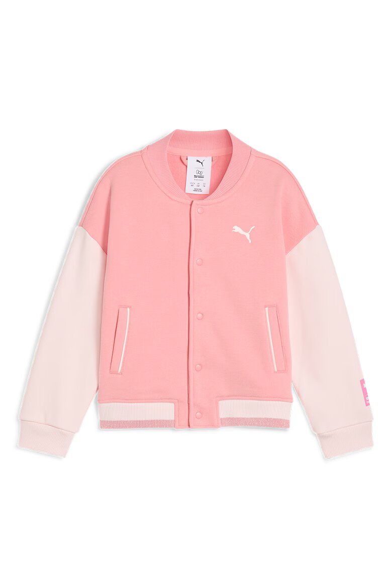 Puma Яке тип College с шарка на Hello Kitty Бял/Пастелнорозов/Бледо розово