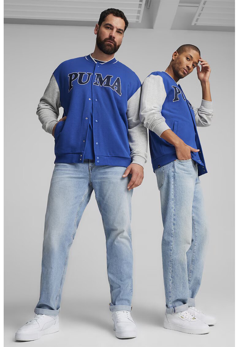 Puma Яке Varsity Squad с лого - Тъмносин/Сив меланж