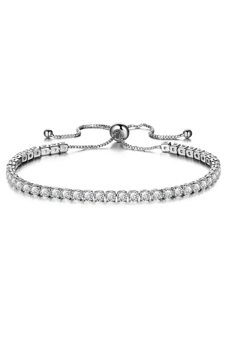 Pursehuit Сребърна гривна с камъни Lili
