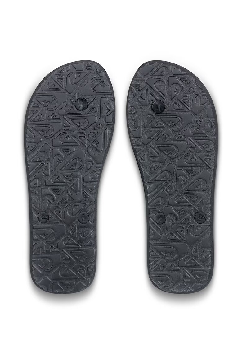 QUIKSILVER Чехли Java Art с лого Черен/Бледооранжев/Мръснобял