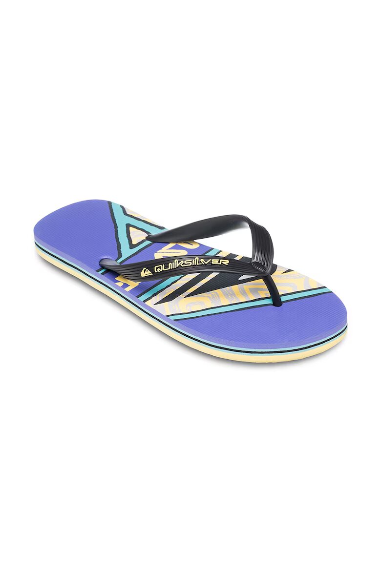 QUIKSILVER Чехли Molokai Screen с лого Виолетов/Светлосин/Светло бежово