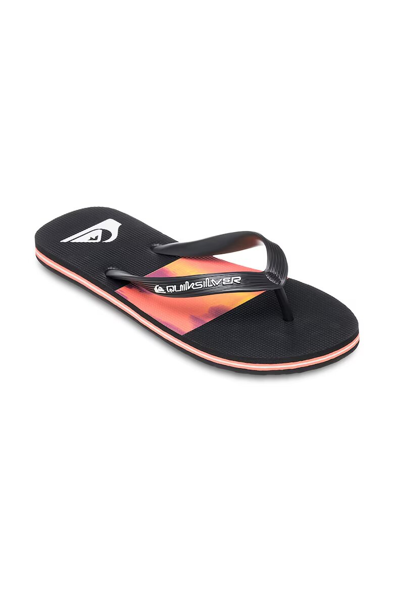 QUIKSILVER Чехли Molokai Stripe 25 Черен/Корал