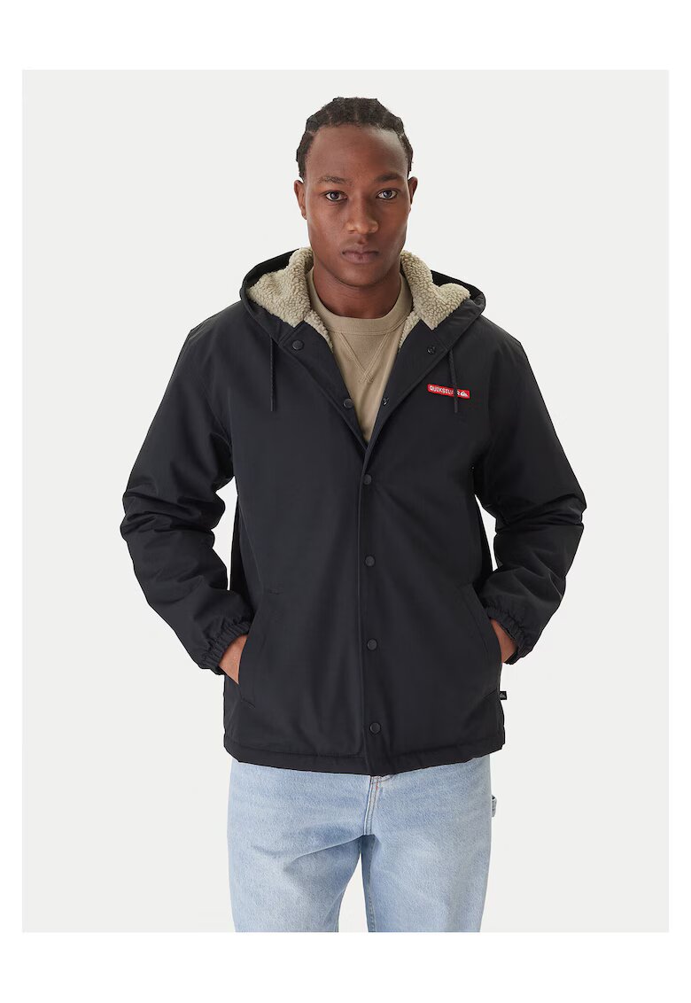 QUIKSILVER Мъжко преходно яке черно - изработено от устойчив материал