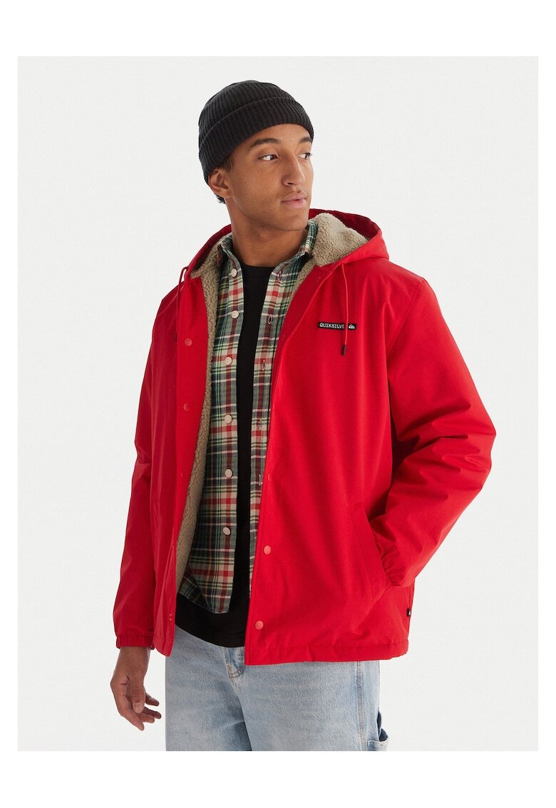 QUIKSILVER Мъжко преходно яке червено - изработено от устойчив материал