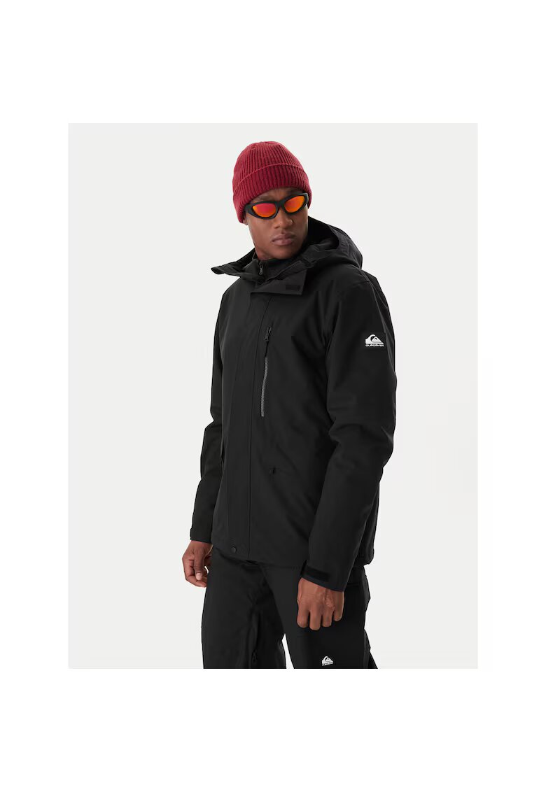 QUIKSILVER Мъжко ски яке - черно - рециклиран полиестер - цип