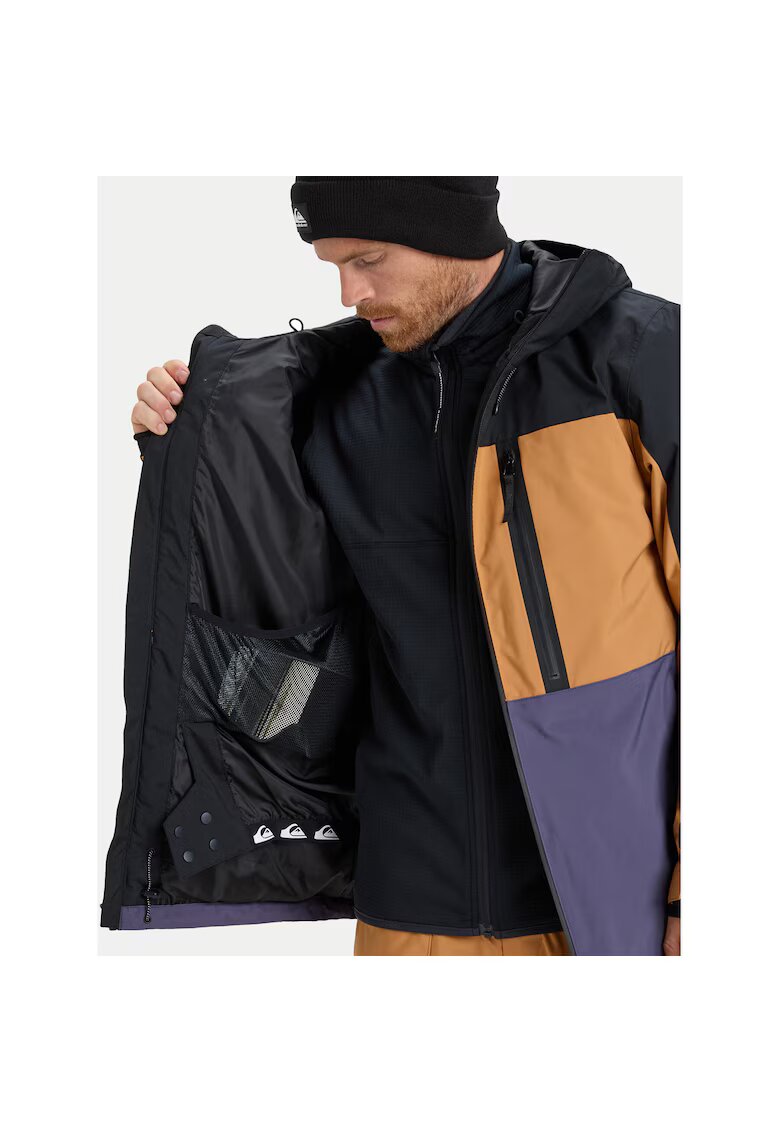 QUIKSILVER Мъжко яке за сноуборд - многоцветно - полиестер - цип