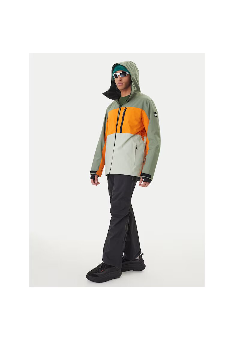 QUIKSILVER Мъжко яке за сноуборд - многоцветно - рециклиран полиестер - цип