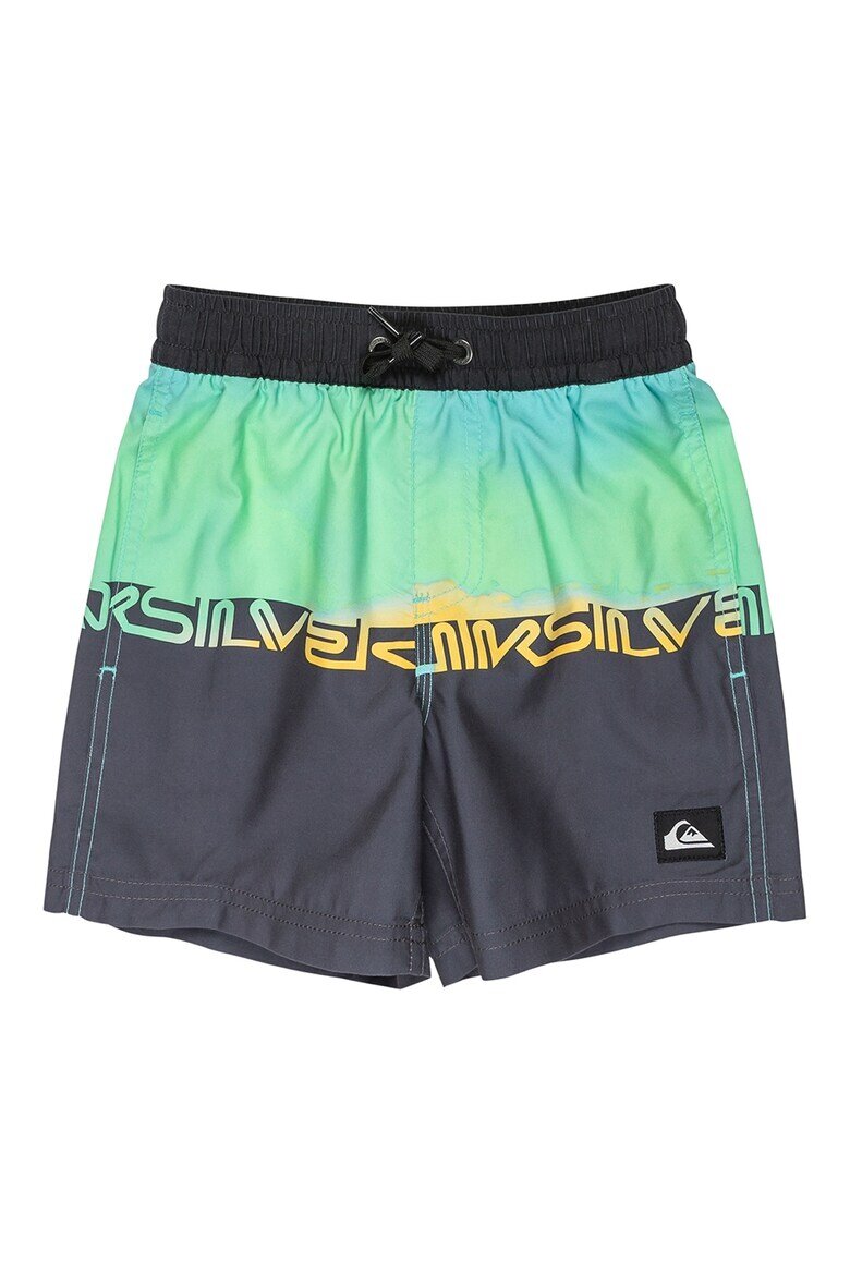 QUIKSILVER Плувни шорти Everyday с лого Зелен/Антрацитно сиво