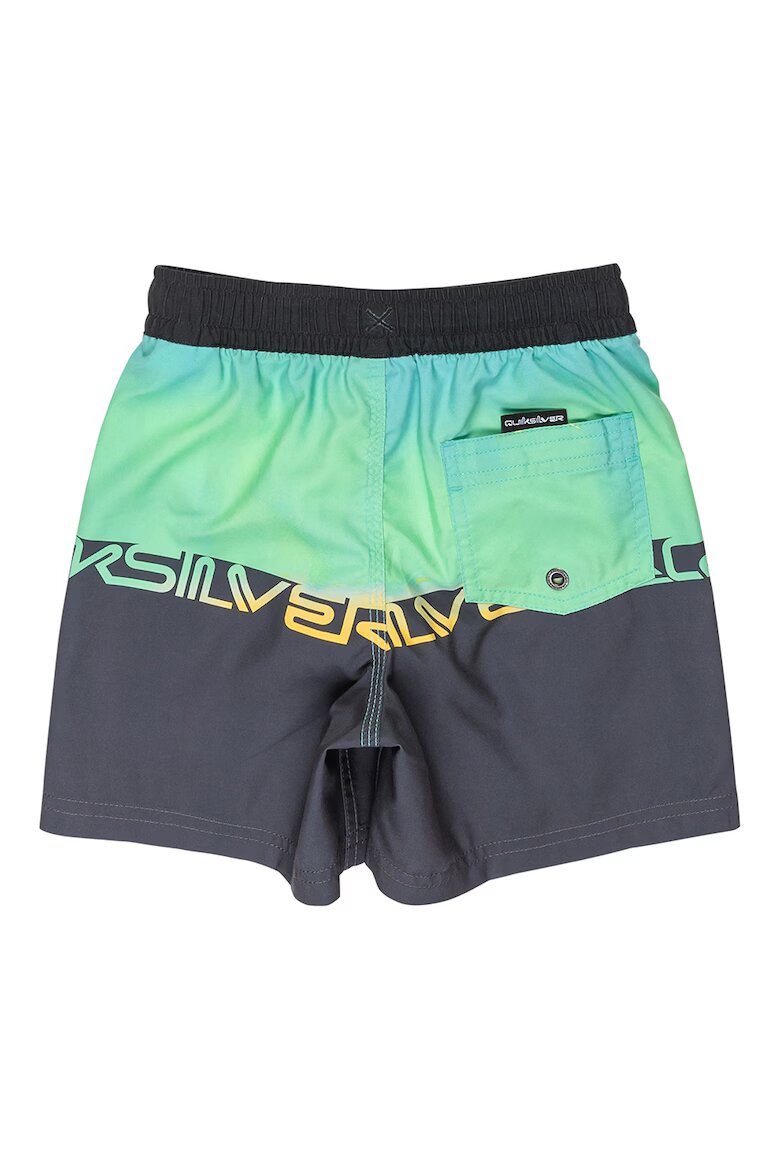 QUIKSILVER Плувни шорти Everyday с лого Зелен/Антрацитно сиво