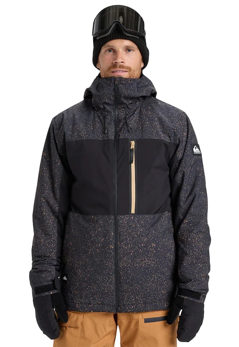 QUIKSILVER Ски яке Sycamore с принт - Черен/Бежов/Тъмносин