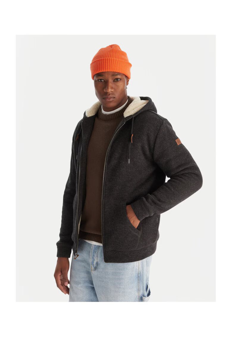 QUIKSILVER Унисекс яке Keller Sherpa - черно - синтетичен материал