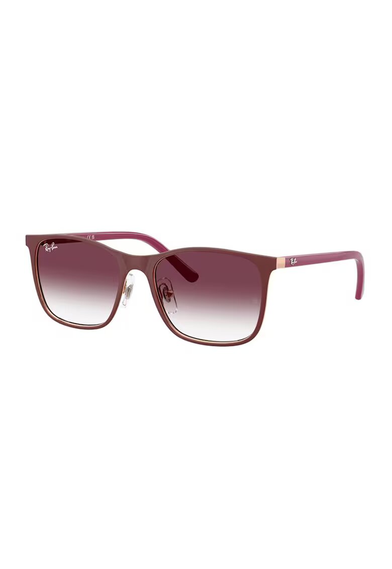Ray-Ban Квадратни слънчеви очила с градиента - Златист/Тъмнокафяв