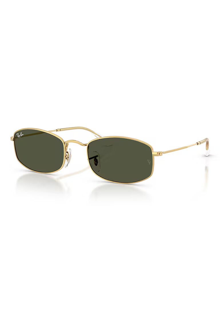 Ray-Ban Овални слънчеви очила с плътни стъкла Златист