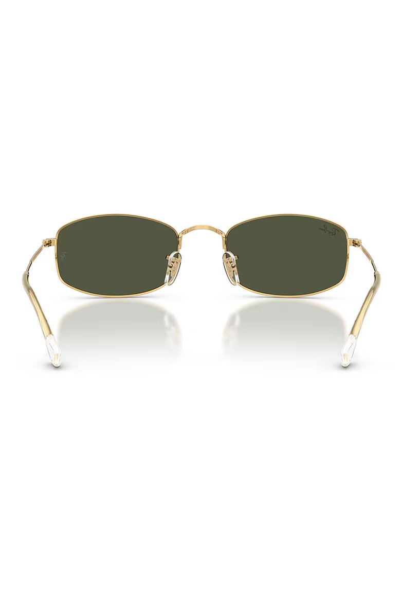 Ray-Ban Овални слънчеви очила с плътни стъкла Златист