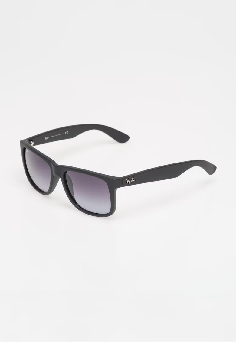 Ray-Ban Слънчеви очила Justin Wayfarer с лого - Черен/Кафяв