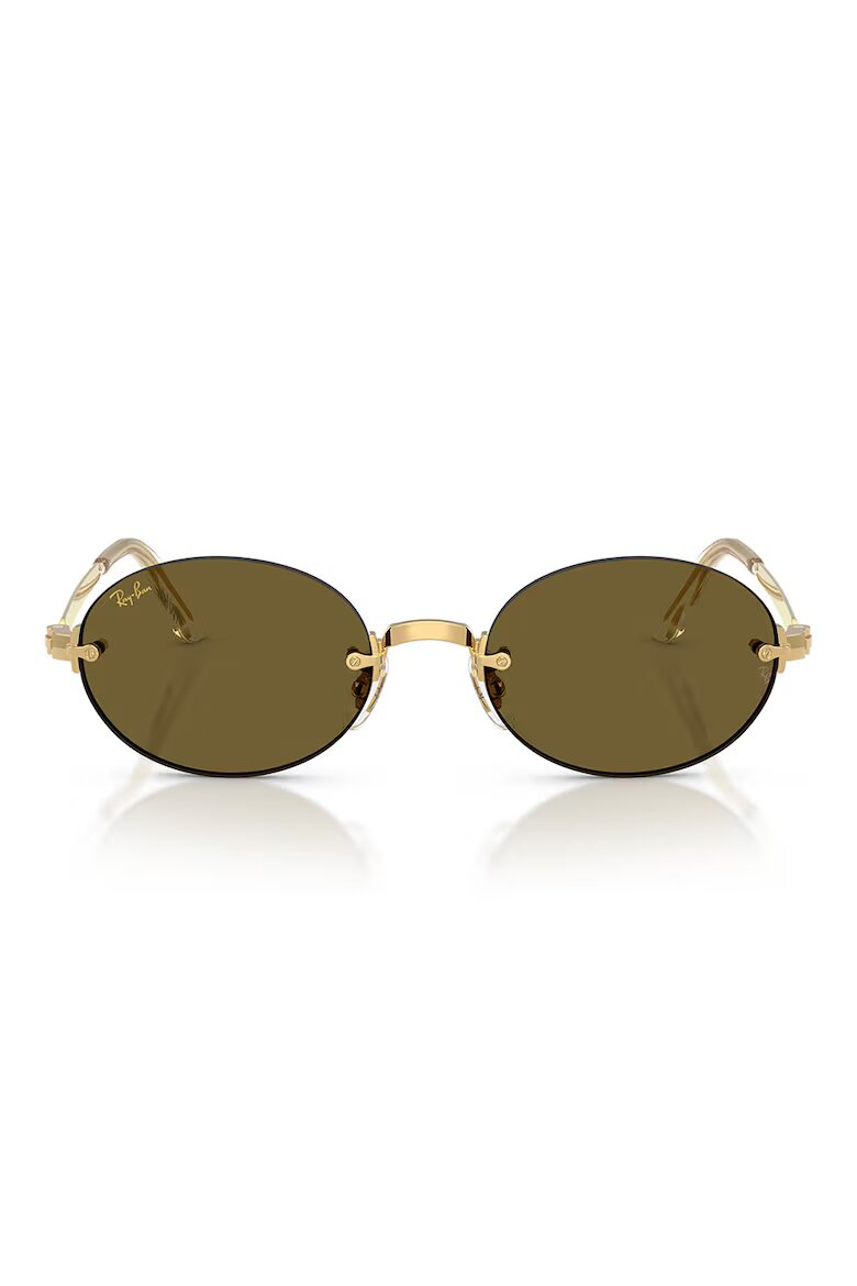 Ray-Ban Унисекс овални слънчеви очила A$AP ROCKY Златист/Каки