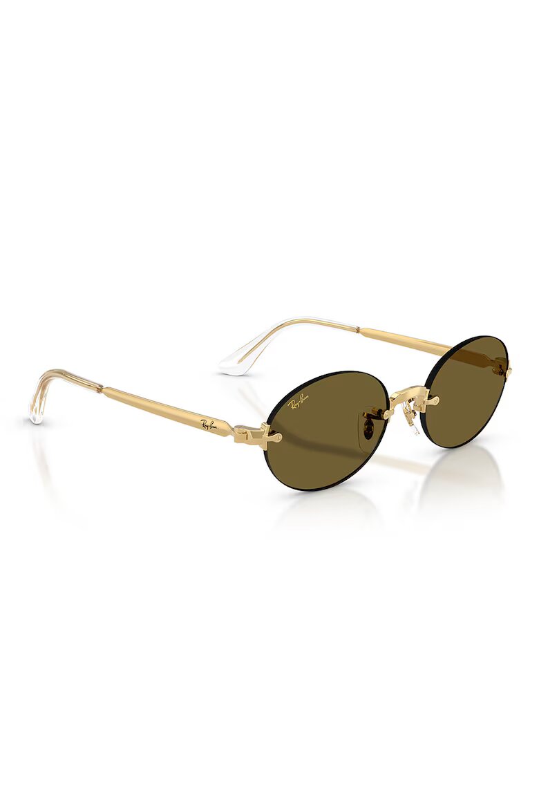 Ray-Ban Унисекс овални слънчеви очила A$AP ROCKY Златист/Каки
