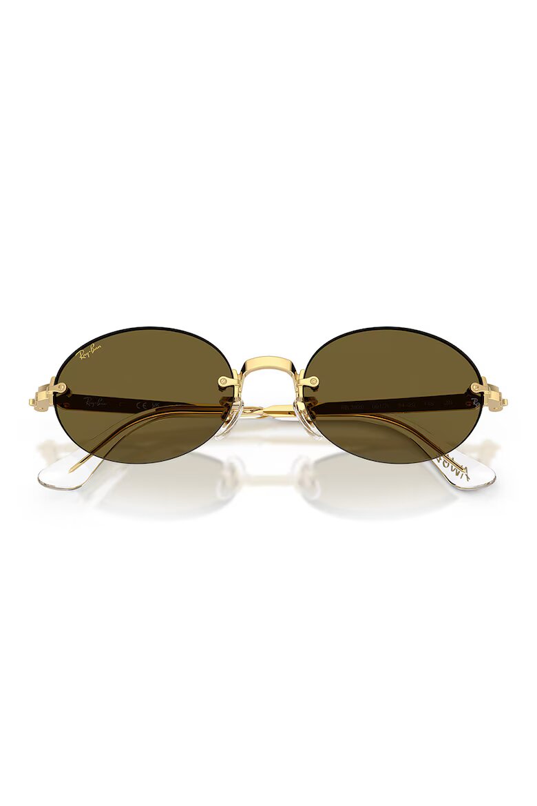 Ray-Ban Унисекс овални слънчеви очила A$AP ROCKY Златист/Каки