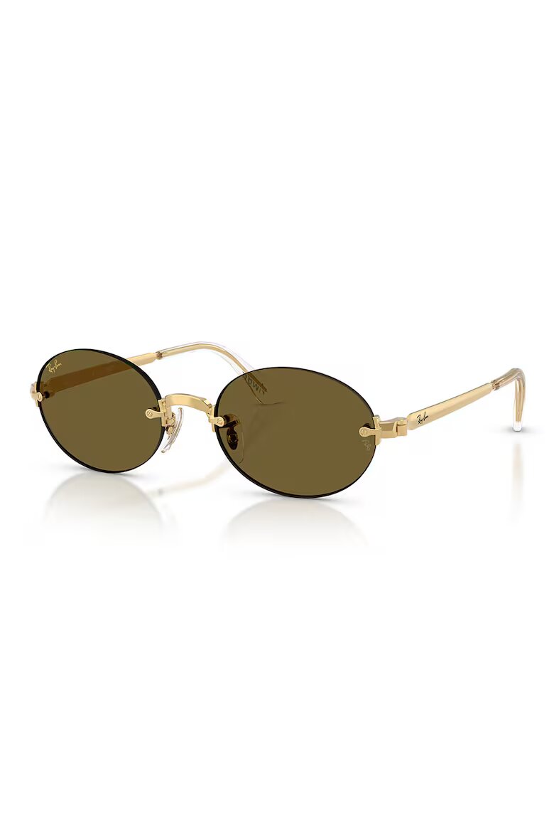 Ray-Ban Унисекс овални слънчеви очила A$AP ROCKY Златист/Каки