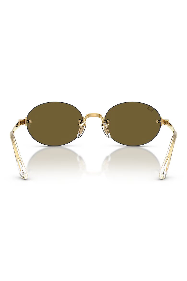 Ray-Ban Унисекс овални слънчеви очила A$AP ROCKY Златист/Каки