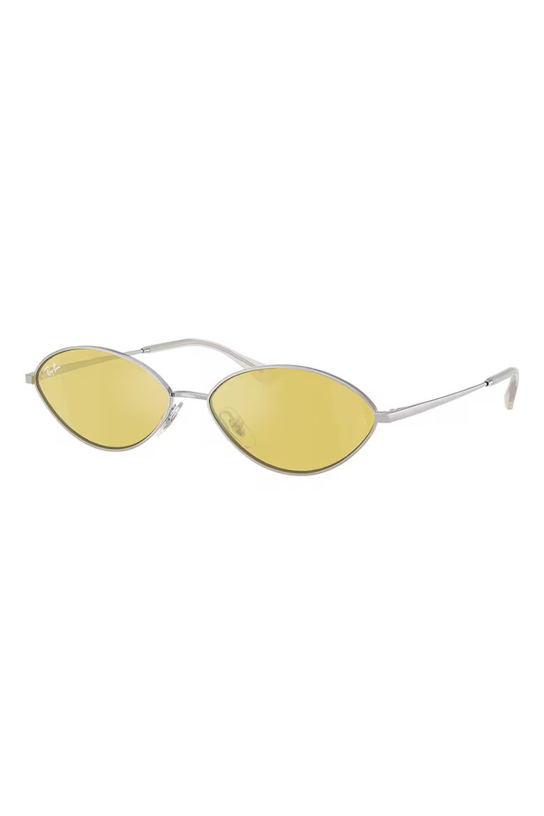 Ray-Ban Унисекс овални слънчеви очила Kai Сребрист