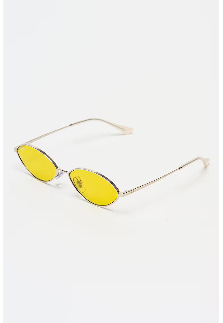 Ray-Ban Унисекс овални слънчеви очила Kai - Златист/Черен
