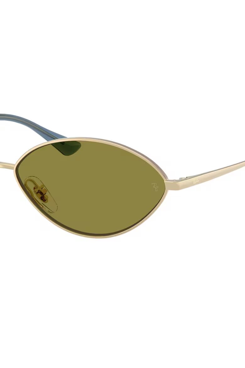 Ray-Ban Унисекс овални слънчеви очила Kai Златист/Прашно синьо