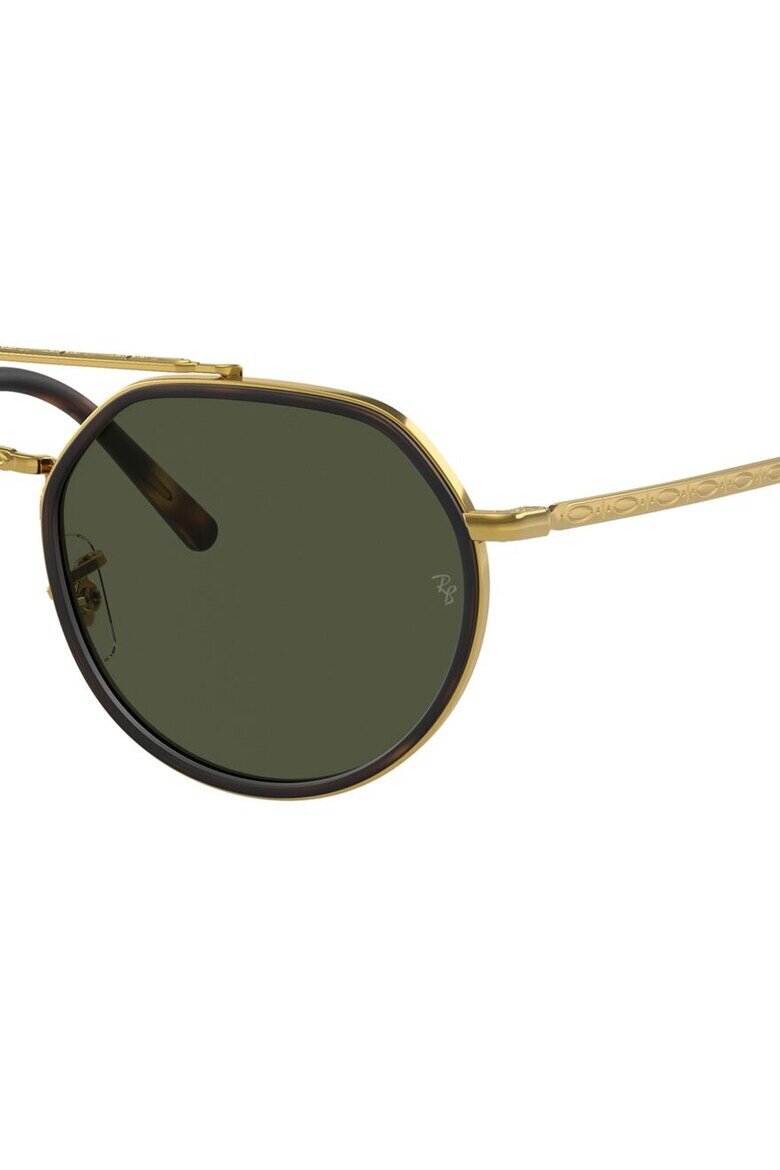 Ray-Ban Унисекс овални слънчеви очила Златист/Черен