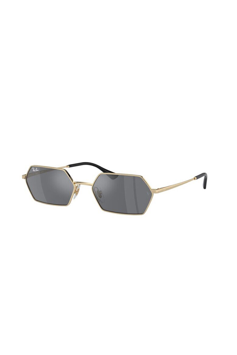 Ray-Ban Унисекс шестоъгълни слънчеви очила Златист/Черен
