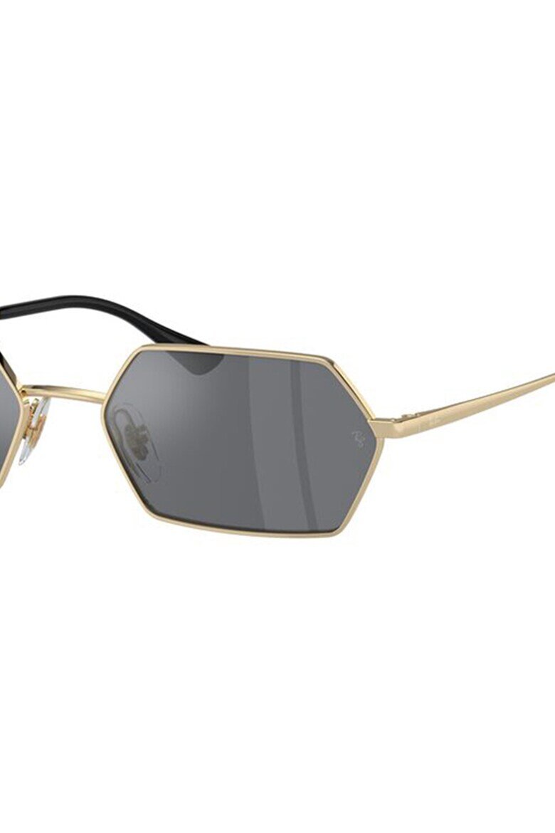 Ray-Ban Унисекс шестоъгълни слънчеви очила Златист/Черен