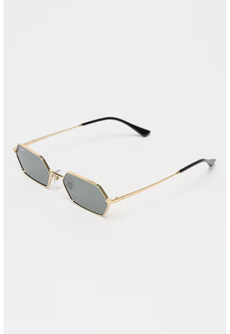 Ray-Ban Унисекс шестоъгълни слънчеви очила - Златист/Черен