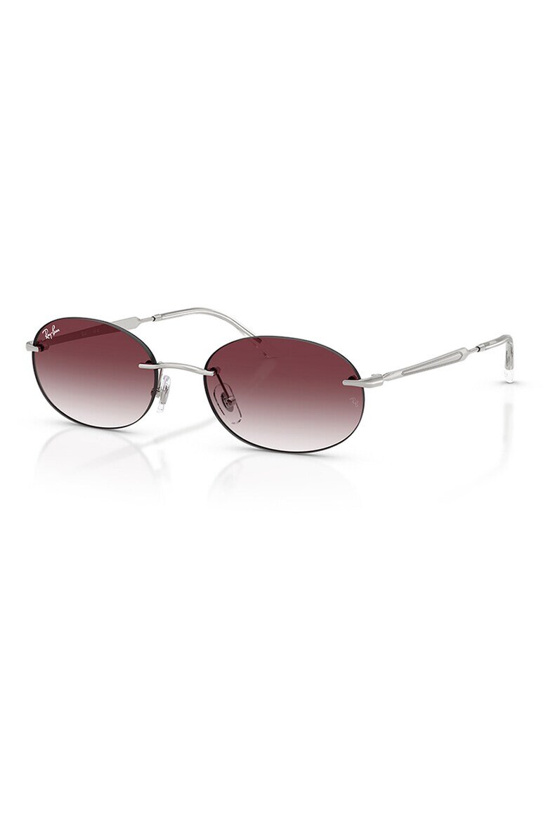 Ray-Ban Унисекс слънчеви очила с метална рамка Тъмносребрист