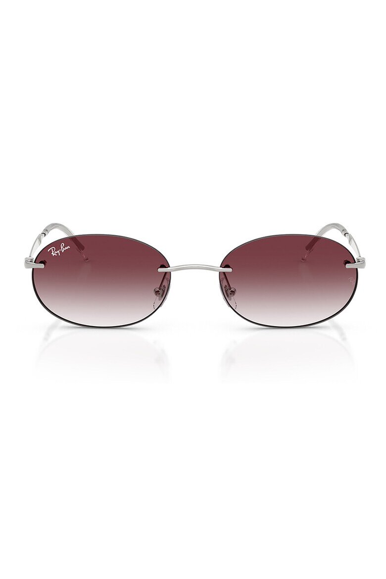 Ray-Ban Унисекс слънчеви очила с метална рамка Тъмносребрист