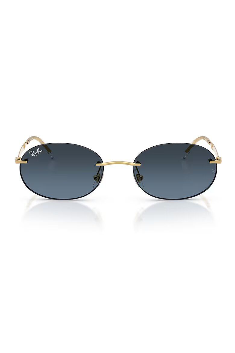 Ray-Ban Унисекс слънчеви очила с метална рамка Златист/Тъмносин